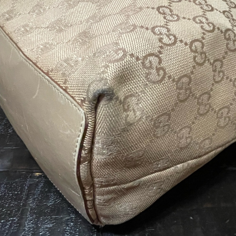 Authentic Gucci GG Monogram Bucket Tote Purse - Picture 7 of 12
